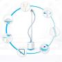 ANGELA Upright Clothes Steamer with Garment Hanger, Heats in 40 Seconds, 1.5L Water Tank, for 1 Hour Continuous Steaming, Perfect Ironing Clothes, 1700W