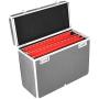 POINSETTIA Aluminium Documents Case Locking Personal File Tote with Folders Gift 37x18x32cm Black