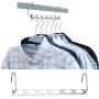 5pcs Metal Iron Hanger Clothes Hanger Metal Multifunctional Hangers with Hook Useful Kitchen/Home Supplies