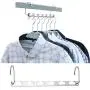 5pcs Metal Iron Hanger Clothes Hanger Metal Multifunctional Hangers with Hook Useful Kitchen/Home Supplies