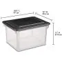 Sterilite 18689004 Storage File Box, 4-Pack Sterilite 18689004 Storage File Box, 4-Pack