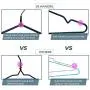 JS HANGER Metal Hanger 16" Coat Hangers 5G Extra Thick Wire with Anti-Slip Rubber Coating for Heavy Duty (20 Pack)
