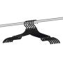 Xigeapg 12 Pcs Portable Folding Clothes Hangers Travel Accessories Foldable Clothes Drying Rack for Travel (Black)