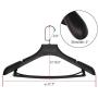 DEDU Plastic Extra Wide Suit Hangers, Pack of 15, Width: 17.7 DEDU Plastic Extra Wide Suit Hangers, Pack of 15, Width: 17.7