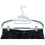 HOUSE DAY 20 Pack Plastic Finger Clips for Hangers, Grey Pants Hanger Clips, Strong Pinch Grip Clips for Use with Slim-line Clothes Hangers, Clips for Velvet Hangers