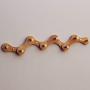 Coat Rack Solid Wood Hook Door Back Coat Rack Creative Hanger Wood Porch Wall Hanging Clothes Hook (Color : C)