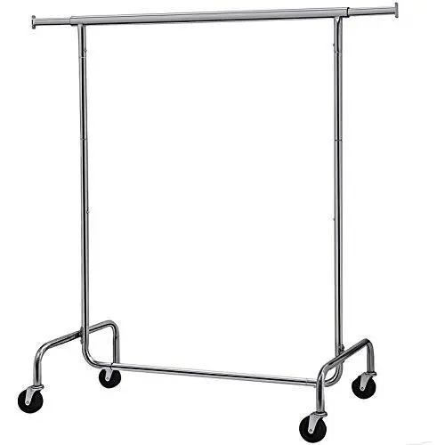 SONGMICS Clothes Garment Rack Heavy Duty Maximum Capacity 300 lb Clothing Rack on Wheels All Metal Chrome Extendable UHSR11S SONGMICS Clothes Garment Rack Heavy Duty Maximum Capacity 300 lb Clothing Rack on Wheels All Metal Chrome Extendable UHSR11S