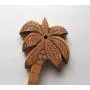 Ukulele Wall Mount Hanger, Coconut Tree, Hand Carved