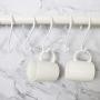 DINGEE 12 Pack White Heavy Duty S Hooks 6 inch Vinyl Coated Large S Hooks for Hanging Closet Rod Jeans Plants Jewelry Kitchen Pot Pan Cups Towels Hats Metal Steel Long S Hooks