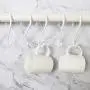 DINGEE 12 Pack White Heavy Duty S Hooks 6 inch Vinyl Coated Large S Hooks for Hanging Closet Rod Jeans Plants Jewelry Kitchen Pot Pan Cups Towels Hats Metal Steel Long S Hooks