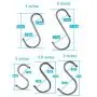 S Shaped Hooks Stainless Steel 5 Size Heavy Duty Hangers for Kitchenware Pan Pots Utensils Clothes Bags Towels Plants Kitchen, Work Shop, Bathroom, Garden 20PCS S Shaped Hooks Stainless Steel 5 Size Heavy Duty Hangers for Kitchenware Pan Pots Utensils Clothes Bags Towels Plants Kitchen, Work Shop, Bathroom, Garden 20PCS