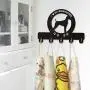 Coat racks coat hooks Dog Animal Silhouette Wooden Hanger Unique Gift Clothes Hat Key Hook/Coat Rack/Wall Hook Home Decoration Wall Stickers Kitchen Bathroom Towel Hook,Black (30cm) over door hooks