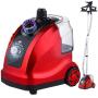 QQT Multifunctional Ironing Machine, Household Handheld Mini Vertical steam Iron, Hanging Ironing Machine, Portable steam Gift-red