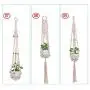 Flosky 3pcs/Set Handmade Macrame Plant Hanger Indoor Outdoor Hanging Basket Flower Pots Flosky 3pcs/Set Handmade Macrame Plant Hanger Indoor Outdoor Hanging Basket Flower Pots