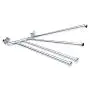 AIYoo Swivel Towel Bar 15 inch Wall-Mounted SUS 304 Stainless Steel 4-Arm Bathroom Swing Hanger Towel Rack Holder Storage Organizer Space Saving, Brushed chrome