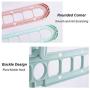 KaiKai Space Saving Hangers,Rotate Plastic Hangers, Non Slip Hangers, Clothes Hangers Multifunctional Magic Hangers Organizer,9 Holes,4 PCS