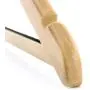 HANGERWORLD 10 Natural Wooden 17.7inch Hotel Coat Clothes Garment Non Slip Inlaid Bar Hangers Metal Security Ring HANGERWORLD 10 Natural Wooden 17.7inch Hotel Coat Clothes Garment Non Slip Inlaid Bar Hangers Metal Security Ring