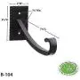 Achla Designs Lodge Wrought Iron Double Wall Bracket Hook Achla Designs Lodge Wrought Iron Double Wall Bracket Hook
