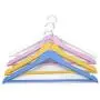 Blue/Pink Solid Wood Clothes Hanger for Suits, 10 Pieces Random Color