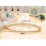 10 Pcs Top Grade White Cotton Fabric Padded Clothes Hanger Rack with Bowknot, Anti-Slip Dress Shirts Hanger with Embroidery Decoration 10 Pcs Top Grade White Cotton Fabric Padded Clothes Hanger Rack with Bowknot, Anti-Slip Dress Shirts Hanger with Embroidery Decoration