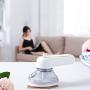 QERNTPEY Clothes Steamer Handheld USB Charging Portable Mini Ironing Machine Wireless Hanging Ironing Machine Home Travel Small Electric Iron Widely Use (Color : White, Size : 16.3x7.6x8.6CM)