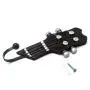3 PCS Guitar Heads Music Home Resin Clothes Hat Hanger Hook Wall Mounted New