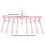 Yosooo 360 Degrees Rotation Foldable Magic Clothes Hangers Holders Space Saving Closet Sweater Organizer Storage Rack for Home Travel(Pink)