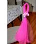 Beach Chair Hanger,Luau party,Tulle & Raffia Chair Decorations,Aisle Decorations,Aisleway Hanging Decor,Church Wedding Decorations,Tulle and Raffia Chair Hangers,Destination Wedding,Pew Bow,Wedding