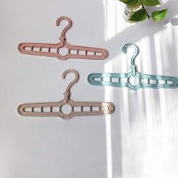 Dsxnklnd 5Pcs 360 Rotation Multifunction Space Saving 9-Hole Magic Clothes Hanger Closet Hanger with Hook