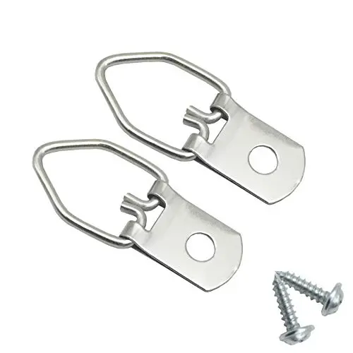 150 Pack Small D-Ring Steel Picture Hangers with Screws Picture Frames Picture Hang Solutions, for Hanging Clock Paintings Artwork Picture Frame Hook Photos 150 Pack Small D-Ring Steel Picture Hangers with Screws Picture Frames Picture Hang Solutions, for Hanging Clock Paintings Artwork Picture Frame Hook Photos