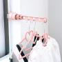 HJYPYJ Magic Hanger,Portable PP Folding Hanger,Adjustable Space-Saving Organizer Hangers, Non-Slip/Pink / 1 pcs