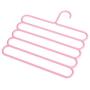 Save Space Cabinet Pants tie Scarf Storage Rack Folding Magic Hangers for Clothes Outdoor Closet 5pcs Random Color
