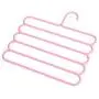 Save Space Cabinet Pants tie Scarf Storage Rack Folding Magic Hangers for Clothes Outdoor Closet 5pcs Random Color