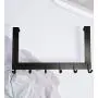 DOKU Over The Door Hooks,304 Stainless Steel Heavy Duty Organizer Rack for Coats Towels Robes Hats Clothes Hanger, Easy Install Space Saving Bathroom 6 Hooks ? Fashion Black DOKU Over The Door Hooks,304 Stainless Steel Heavy Duty Organizer Rack for Coats Towels Robes Hats Clothes Hanger, Easy Install Space Saving Bathroom 6 Hooks ? Fashion Black