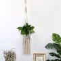 Shimigy Macrame Rope Plant Hanger Garden Flower Pot Holder Hanging Basket Decoration