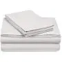 Pinzon 300 Thread Count Percale Cotton Sheet Set - Twin, White