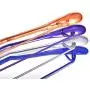 PeiQiH Shirt No-Trace Clothes Hangers, 10 Pack Rubber Coating Wide Shoulder Space Saving Durable Heavy Duty Suit Hangers for Coats Skirt Jackets-a-ms-Purple 40x18.5x3cm