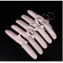 10pcs Practical Sponge Padded Satin Hangers Clothes Racks Clothes Hangers Garment Hanger Clothes Hanger Decoration