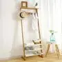 WYQSZ Japanese Clothes Rack Bamboo, Floor Living Room Bedroom Clothes Rack Wooden, Simple Hanger Porch Door Shelf Bamboo (Color : B) WYQSZ Japanese Clothes Rack Bamboo, Floor Living Room Bedroom Clothes Rack Wooden, Simple Hanger Porch Door Shelf Bamboo (Color : B)