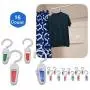 Pro Image Multicolor Clothespins with Hook for Home | Clips to Hang Clothes for Drying on Shower Rod, Clothesline | Plastic Hanger Clips (4 Pack) Pro Image Multicolor Clothespins with Hook for Home | Clips to Hang Clothes for Drying on Shower Rod, Clothesline | Plastic Hanger Clips (4 Pack)