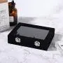 Zerone Jewelry Box, 3 Colors Composite Board Lint Jewelry Rings Storage Boxes Display Case Holder Organizer(Black) Zerone Jewelry Box, 3 Colors Composite Board Lint Jewelry Rings Storage Boxes Display Case Holder Organizer(Black)