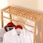 Y.H.Valuable Coat Racks Coat Rack, Creative Coat Rack Bedroom Shelf Home Bamboo Clothes Rack Floor Hanger Simple Modern Entryway Furniture (Size : 60165)