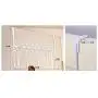 Wowlife Over The Door 5 Hook Rack - Decorative Hanger for Hanging Your Clothes - Coat - Hat Belt - Purse - and More - Stylish Organizer for Your Home or Office (White) Wowlife Over The Door 5 Hook Rack - Decorative Hanger for Hanging Your Clothes - Coat - Hat Belt - Purse - and More - Stylish Organizer for Your Home or Office (White)