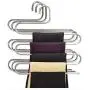PROGLEAM Industrial Hardware, 5 Layers Pants Hanger Trousers Towels Hanging Cloth Clothing Rack Space Saver PROGLEAM Industrial Hardware, 5 Layers Pants Hanger Trousers Towels Hanging Cloth Clothing Rack Space Saver