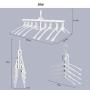 Mary Fast Shop 8 in 1 Hangers,Magic Folding Clothes Rack,Multifunctional Drying Rack,Hang Collect 8 Clothes at a time,Closet Organizer Hanger