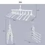 Mary Fast Shop 8 in 1 Hangers,Magic Folding Clothes Rack,Multifunctional Drying Rack,Hang Collect 8 Clothes at a time,Closet Organizer Hanger