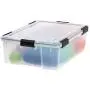 IRIS WEATHERTIGHT Storage Box, 2 Pack, Clear