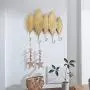 Barture-Coat rack Clothes Stand Hangers Iron Art Multiple Hooks Entryway Storage Shelf 2 Sizes Leaf Shape (Size : 64X39CM)