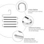 STAR-FLY Pants Hangers Non Slip Updated S-Shaped 5 Layers Hangers Closet Space Saver for Jeans Scarf Tie Clothes (5-Pack)