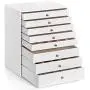 SONGMICS Jewelry Box, 8-Layer Large Jewelry Case, Ideal for Necklaces, Earrings, Sunglasses, Bracelets, Watches, White UJBC11WT SONGMICS Jewelry Box, 8-Layer Large Jewelry Case, Ideal for Necklaces, Earrings, Sunglasses, Bracelets, Watches, White UJBC11WT